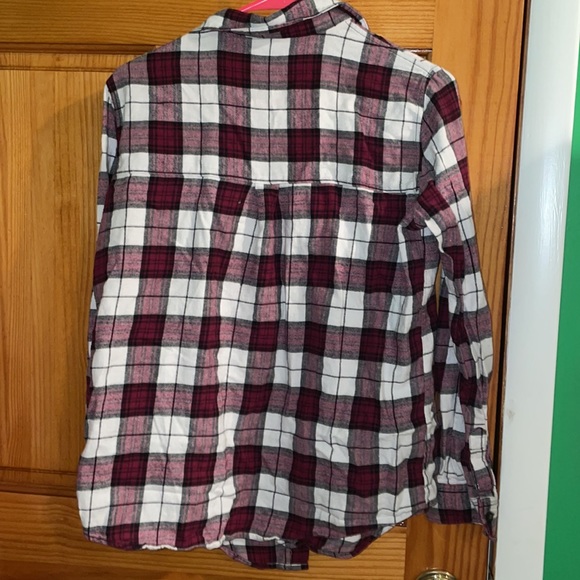 Forever 21 Red Plaid Shirt - Picture 3 of 3